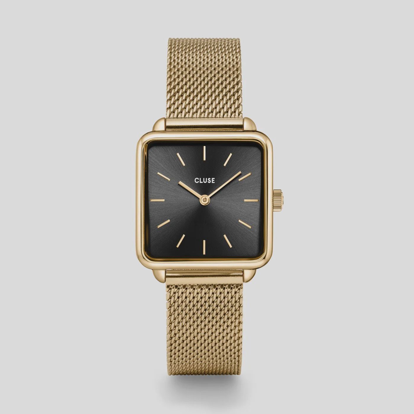La Tétragone Watch Mesh, Black, Gold Colour