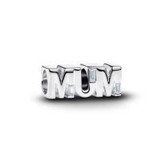 MUM sterling silver charm with clear cubic zirconi 794455C01