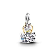 Disney Aristocats sterling silver and 14k gold-pla 764465C01