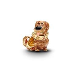 Disney Dug 14k gold-plated charm with salsa red cr 764472C01