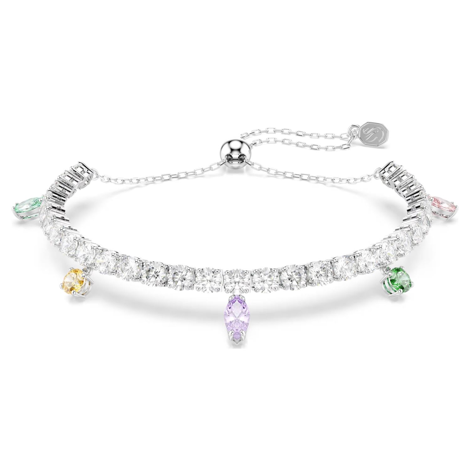 Ariana Grande x Swarovski bracelet Mixed cuts, Multicoloured, Rhodium plated 5742463
