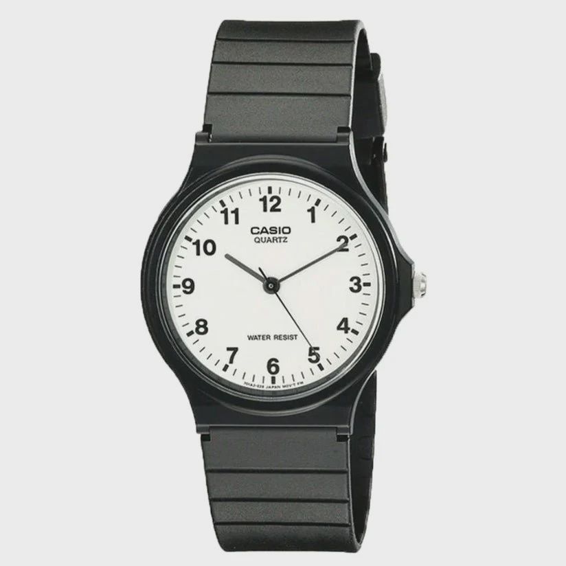 Casio Gents Analogue, Black Resin Band MQ24-7B
