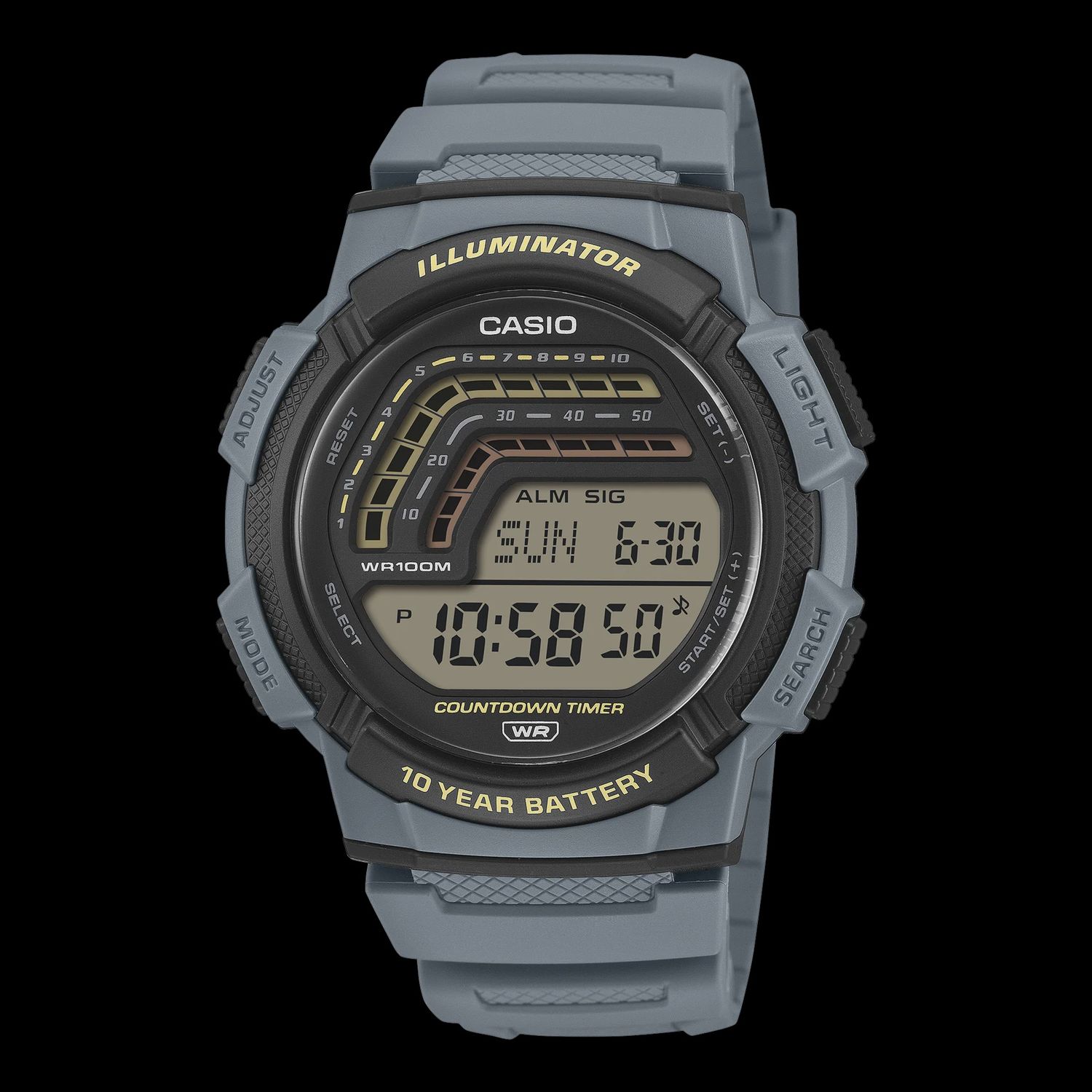 Casio Digital, Blu eResin Band WS1800-2A