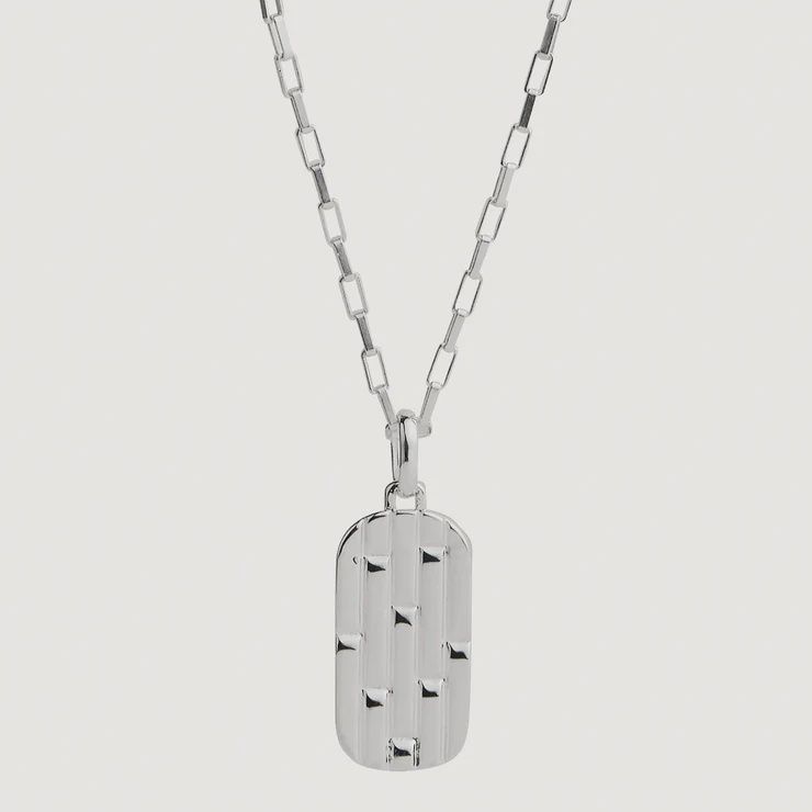 The Maker Men's Silver Necklace (55cm+ext)