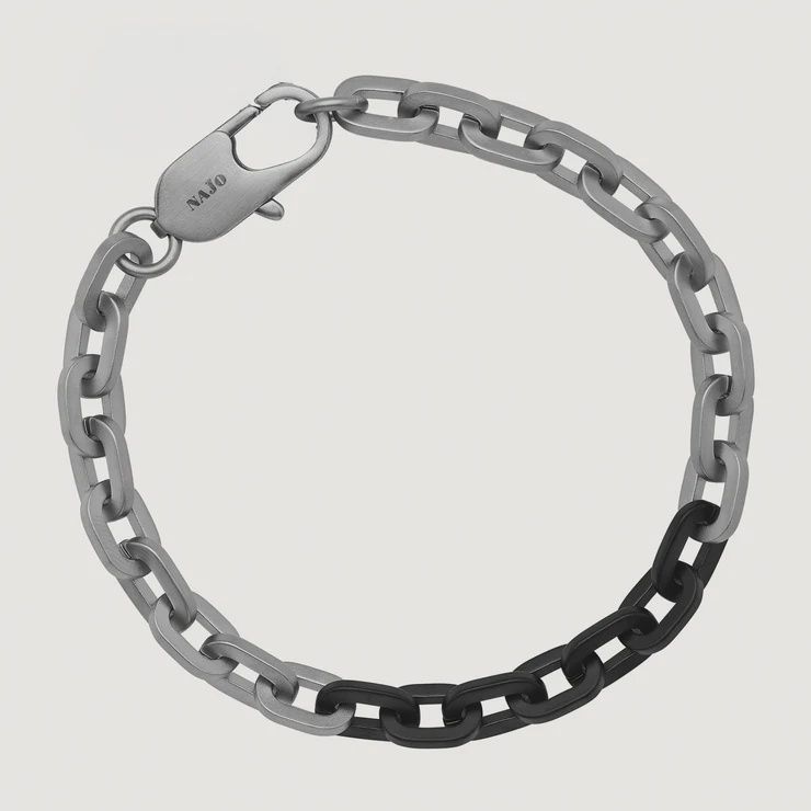 Echo Men's 2-Tone Steel Bracelet (21cm) B9045