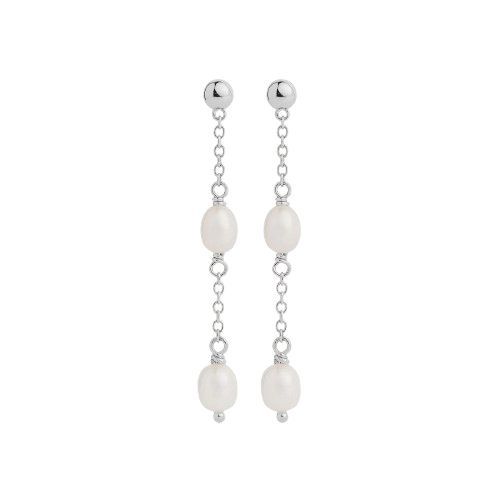 Tidal Whisper Double Pearl Earring E7499