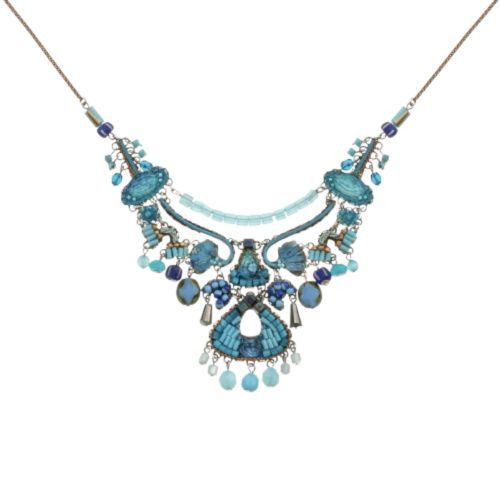 Blue Bayou Set, Blue Beaded Necklace, Daylight C3628