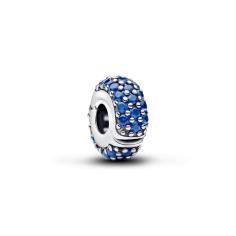 Sterling silver clip with royal blue crystal and s 794700C01