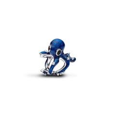 Octopus sterling silver charm with shimmering blue 794706C01