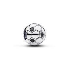 Soccer ball sterling silver charm with black cryst 794710C01