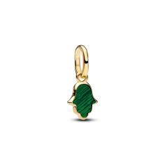 Hamsa hand 14k gold-plated mini dangle with imitat 764612C01