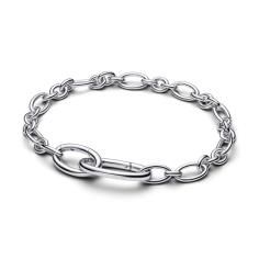 Sterling silver oval link bracelet 594678C00-4