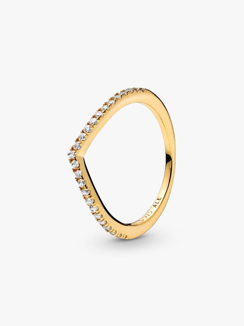 Pandora Shine Sparkling Wishbone Ring w 168758C01-62