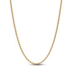 14k gold-plated rope chain necklace with sliding c 364687C00-70