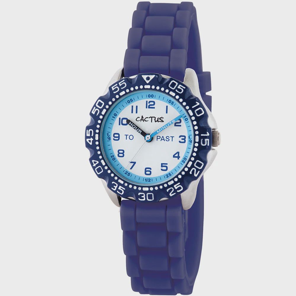 Time Teacher 30m Splashproof / Navy Blue silicone band CAC-148-M03