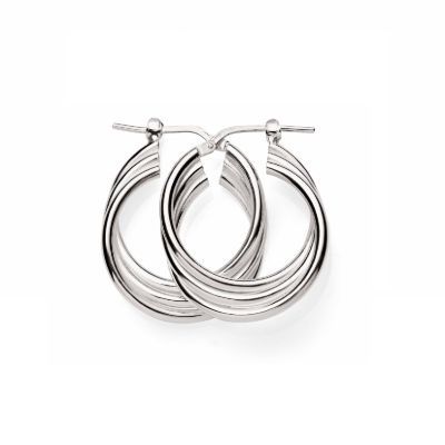 SS 15mm triple tube russian twist hoops AG00163
