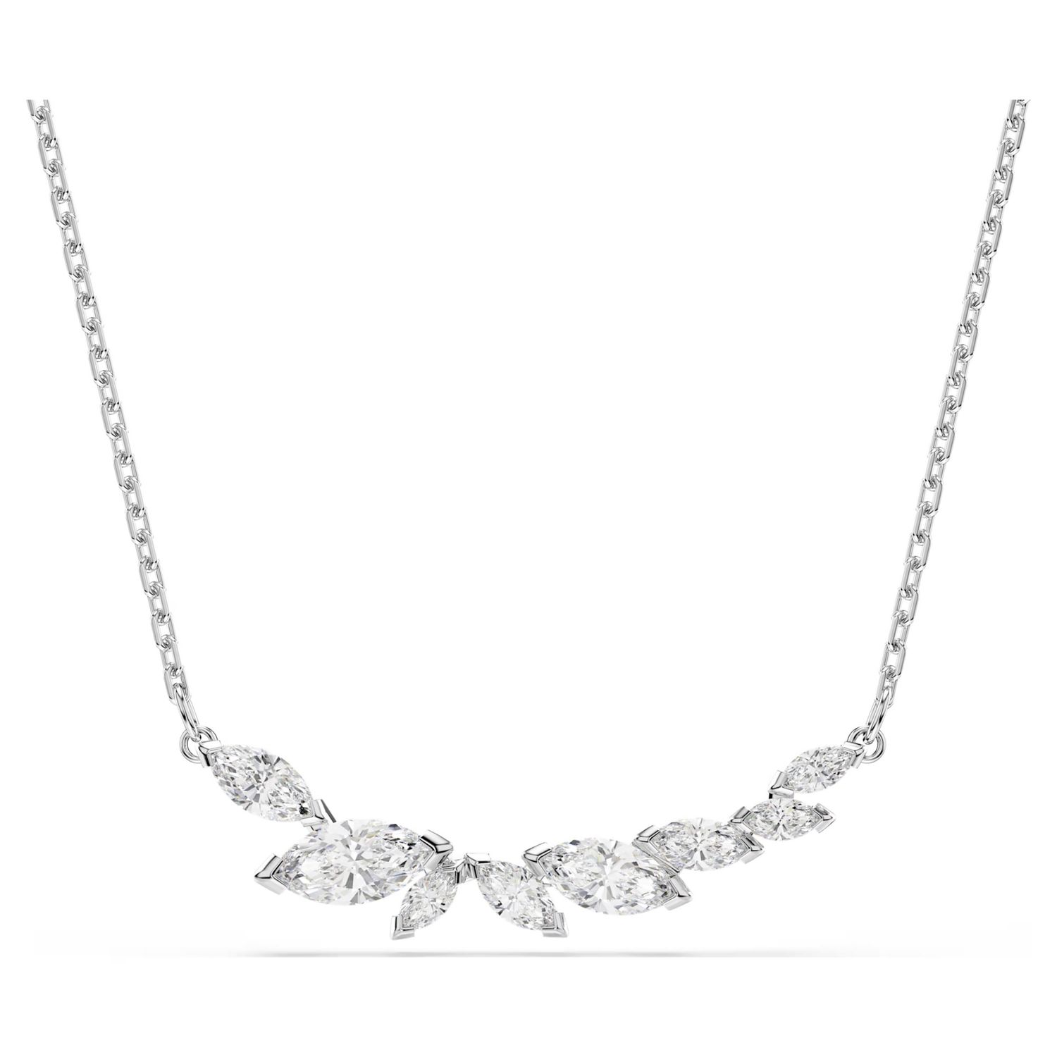 Mesmera Necklace (Marquise Cut, White, Rhodium Plated) 5759838