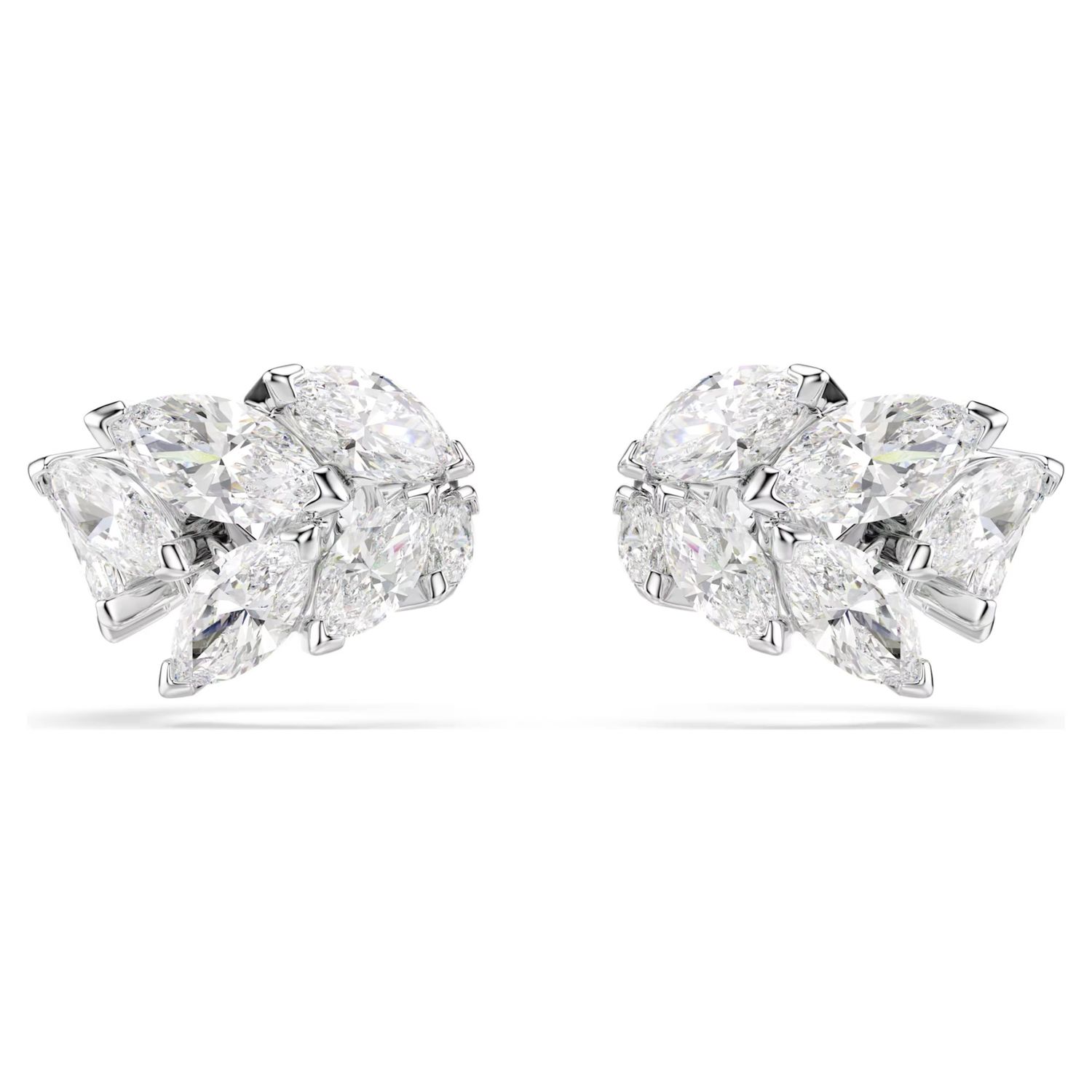 Mesmera Ear Cuffs (Marquise Cut, White, Rhodium Plated) 5747998