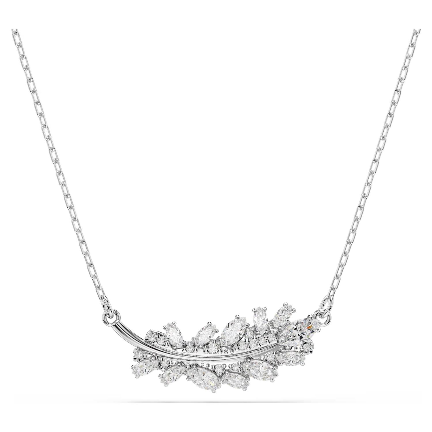 Vienna Mixed Cuts Feather Pendant Necklace 5756111