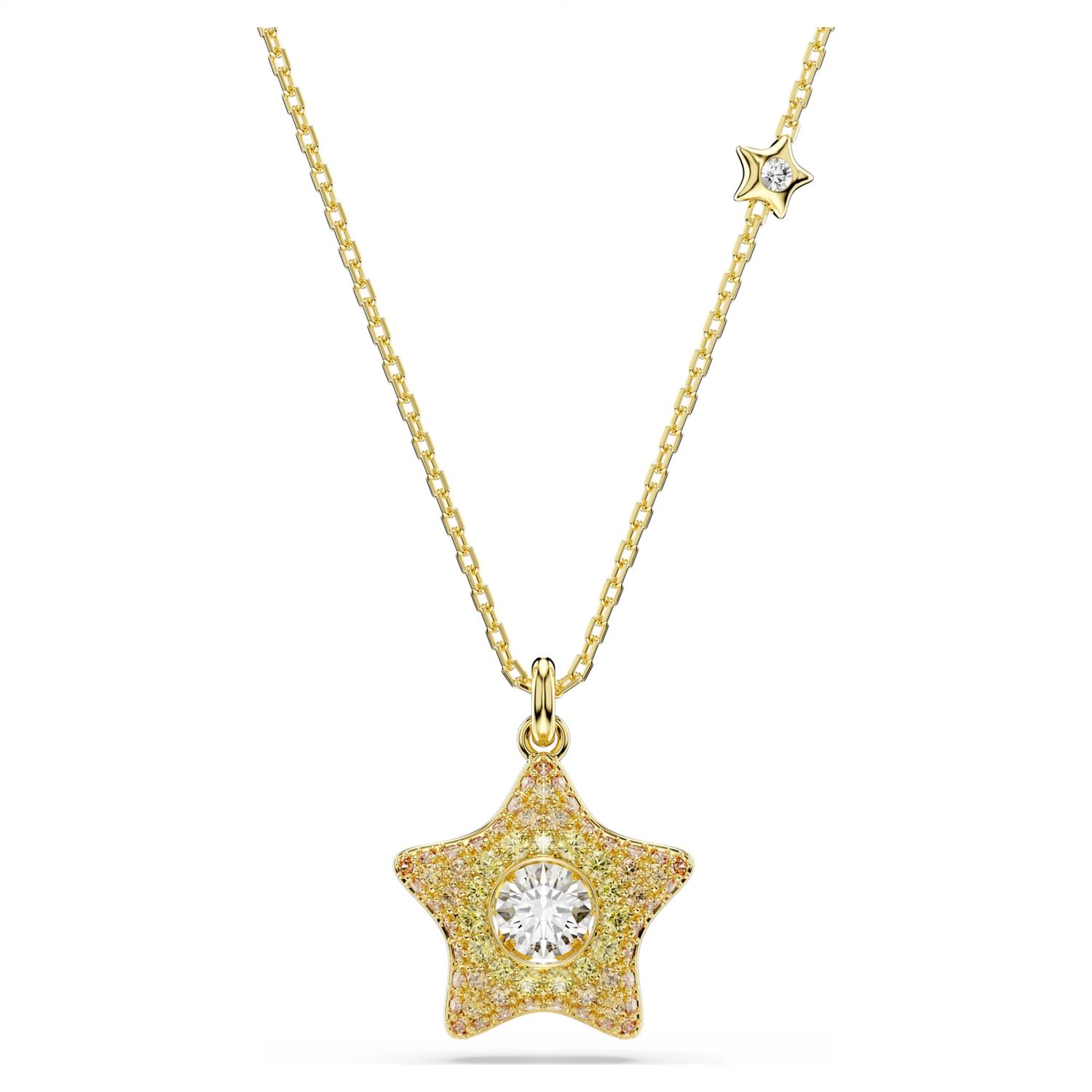 Sublima pendant Round cut, Star, Multicoloured, 18K gold finish 5755280