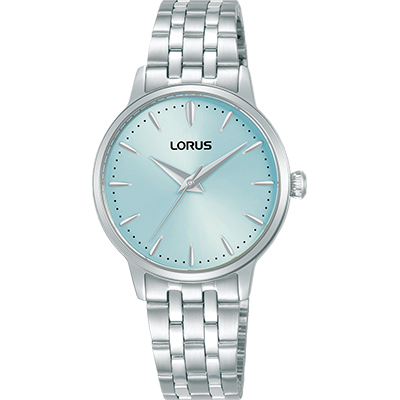 LORUS Ladies Daywear 50m Silver &amp; Blue Analogue - 3 Hands RG313XX-9