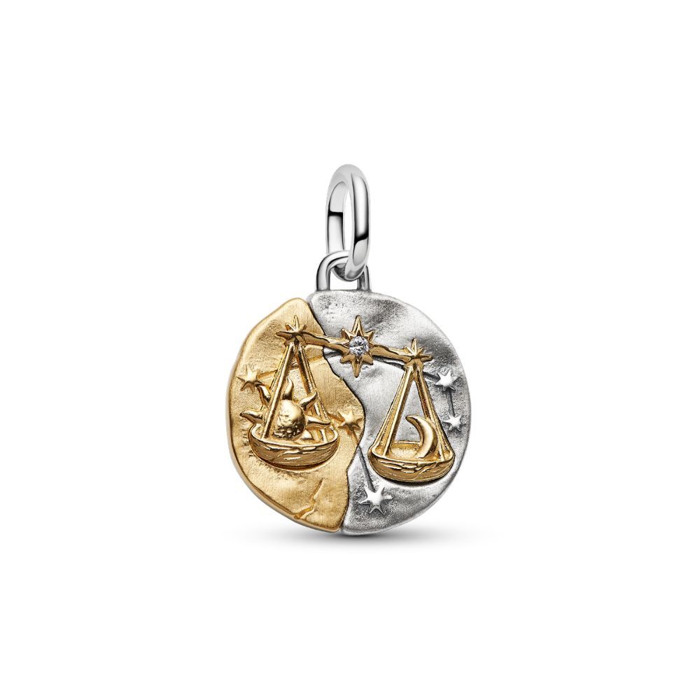 Libra sterling silver and 14k gold-plated medallio 764983C01