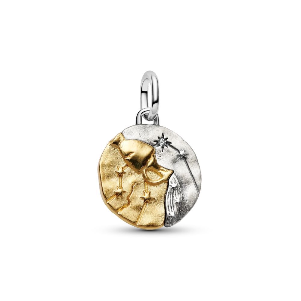 Aquarius sterling silver and 14k gold-plated medal 764990C01