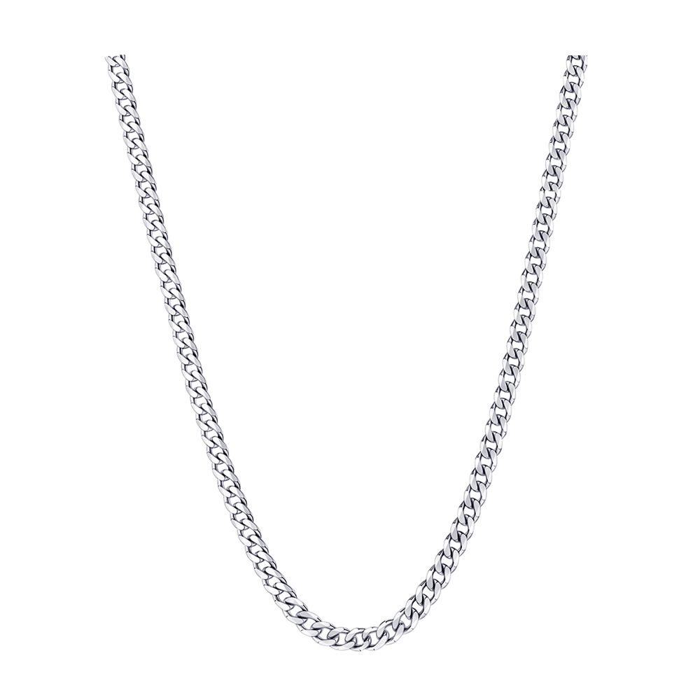 S/S Bevelled Curb Diamond Cut Chain BCD80/45