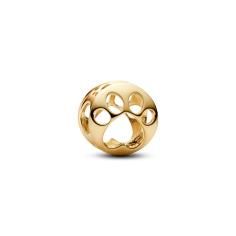 Paw 14k gold-plated charm 768869C00