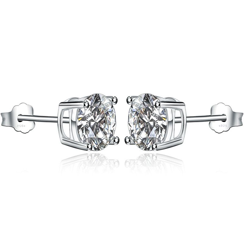 SS 5mm 4 Claw Round CZ Stud