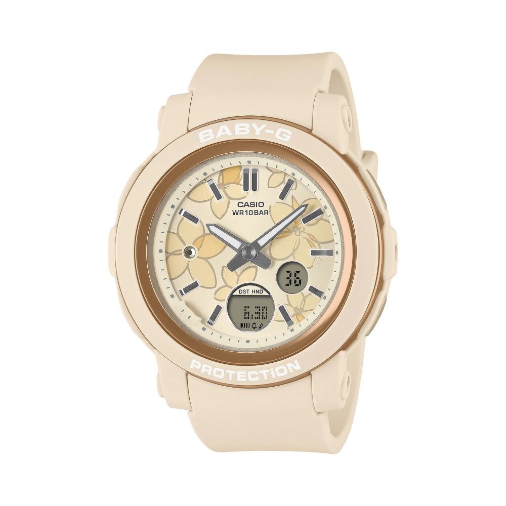Baby G Duo Floral Dial, Pink Resin Band BGA-290FL-4A