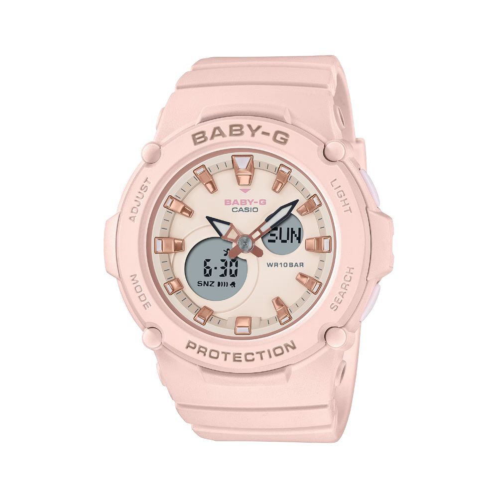 Baby G Outdoor Col, Pink Face &amp; resin Band BGA275-4A