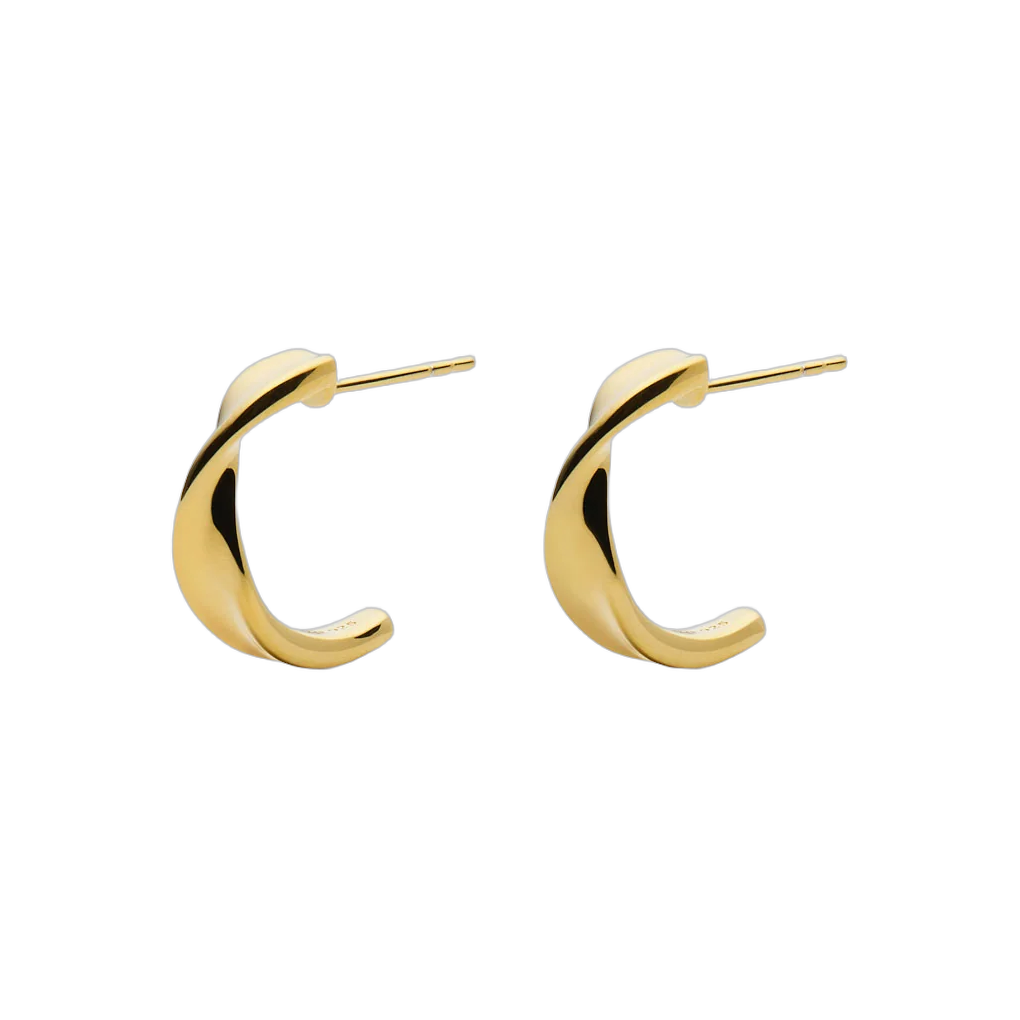 Suncrest Stud Earrings  Yellow Gold Plated  E7606