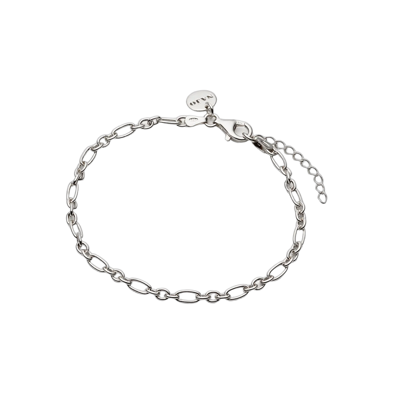 Daybreak Bracelet Silver oval link B7605
