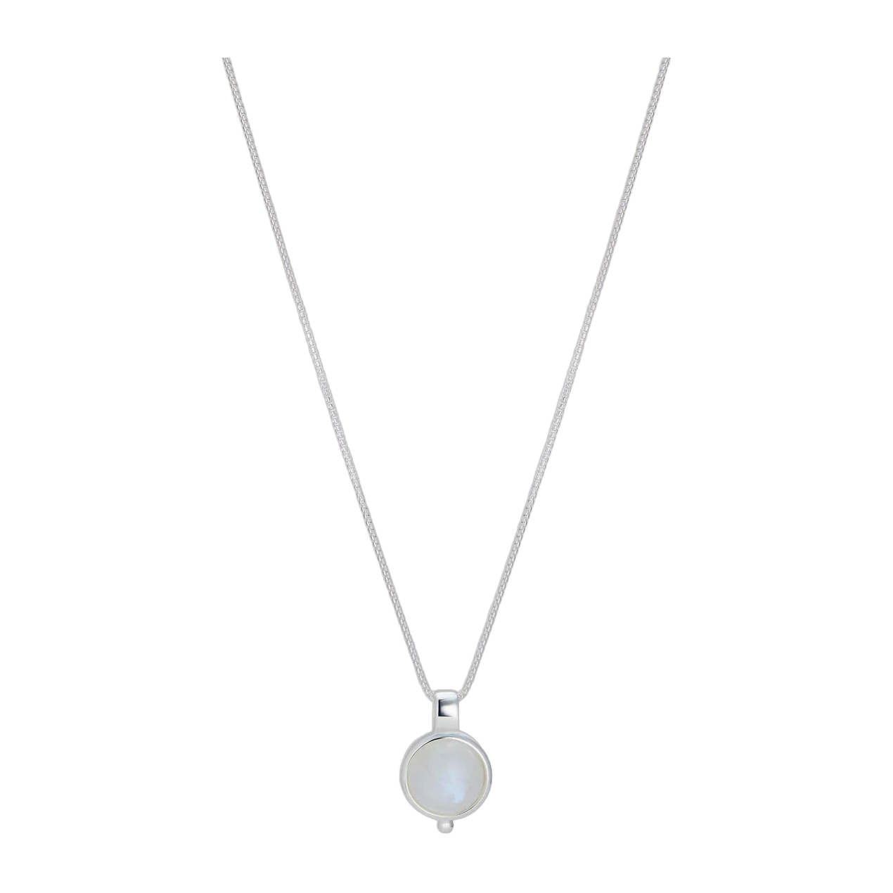 Garland Moonstone Necklace Sterling Silver Bezel N6743