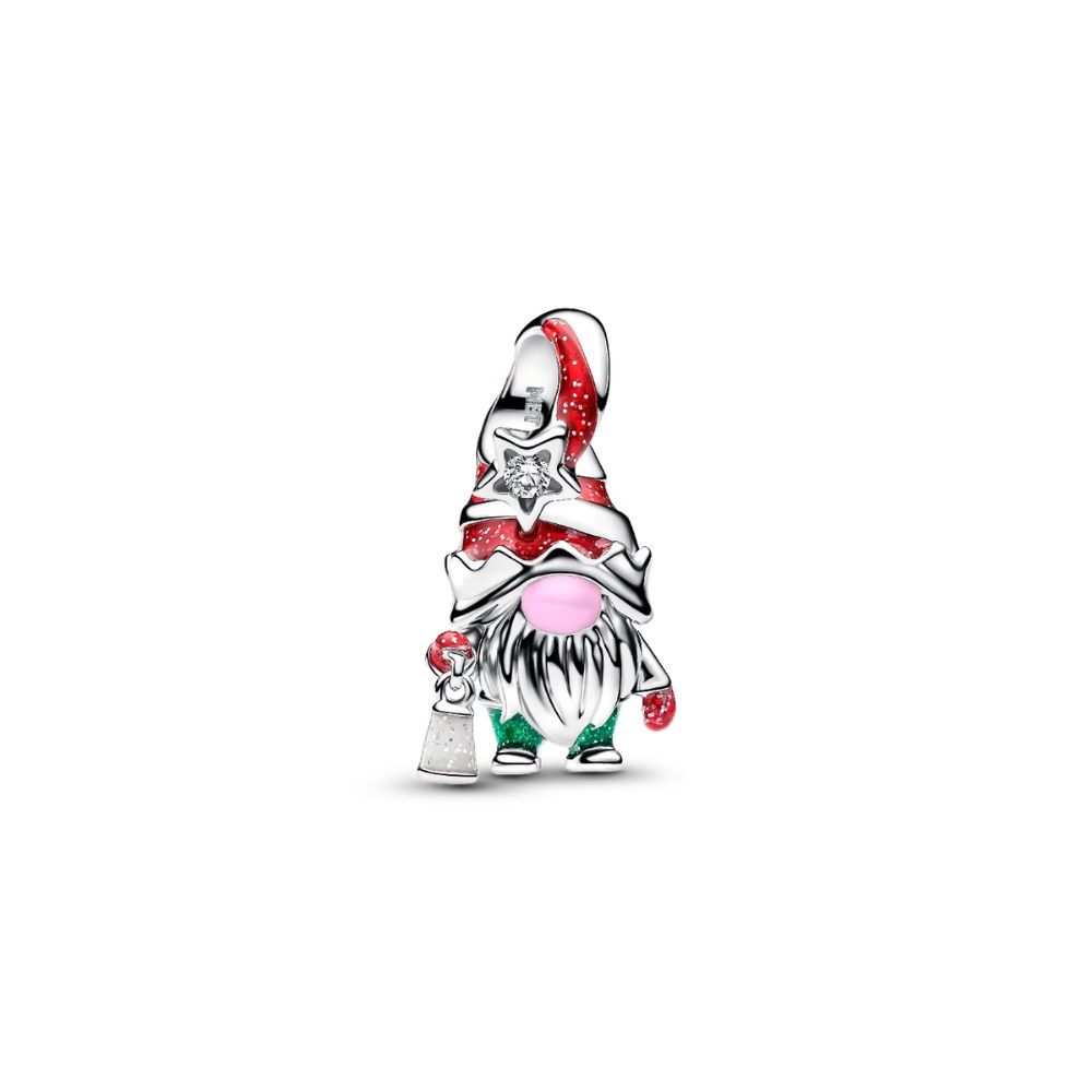Gnome sterling silver charm with clear cubic zirco 794969C01