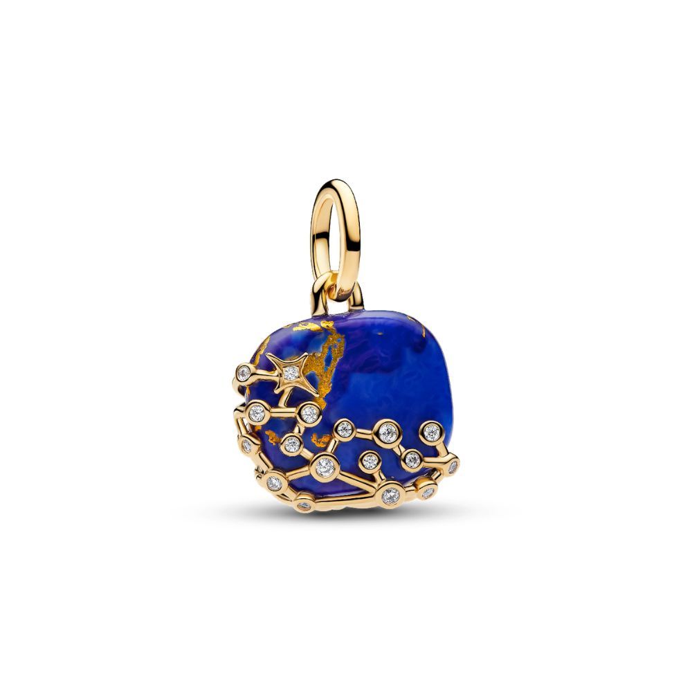 Astra 14k gold-plated dangle with imitation lapis 765040C01