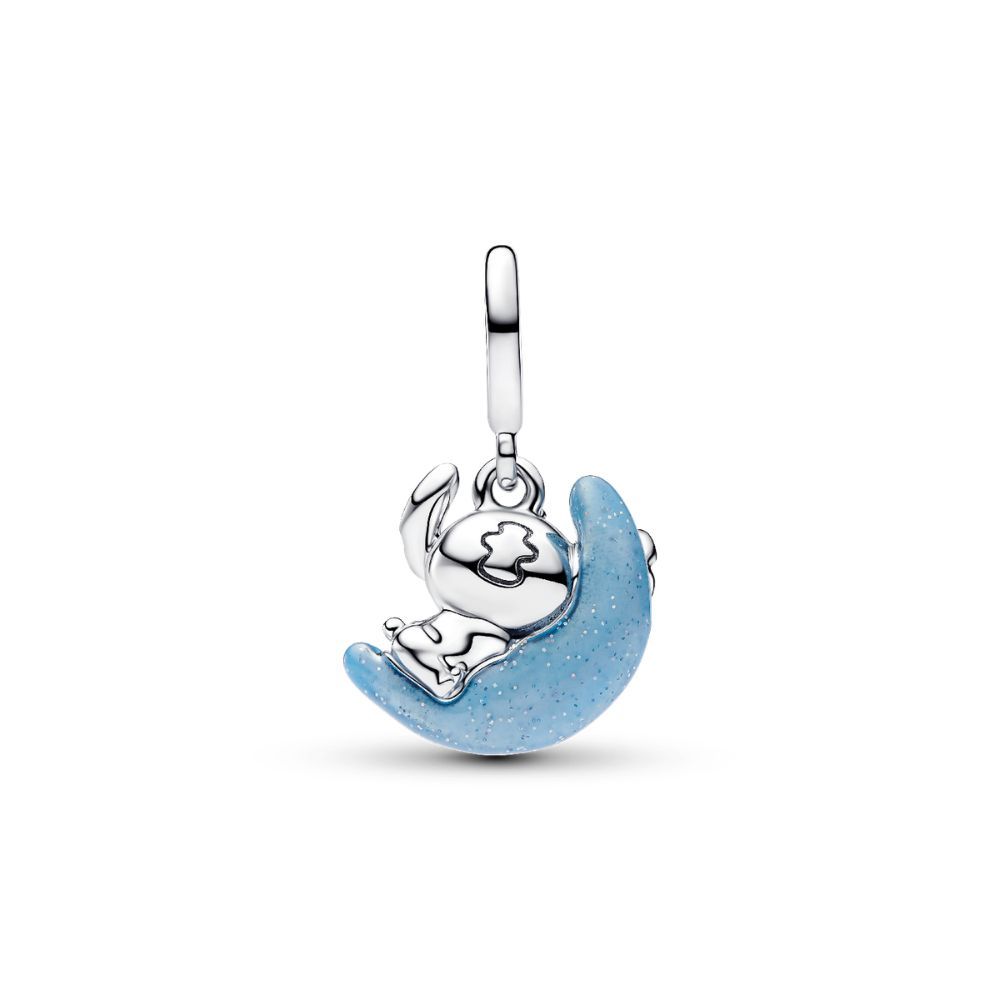 Disney Stitch and moon sterling silver dangle with 795022C01