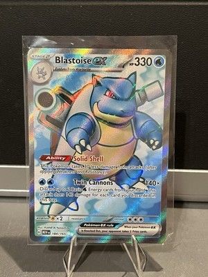 Scarlet &amp; Violet 151 EN - Blastoise ex - Ultra Rare (184/165) NM-M