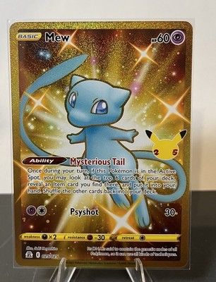 Mew (Secret) 025/025 Celebrations Holo NM
