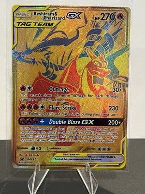 Pokemon TCG: Reshiram &amp; Charizard GX SM247 - SM: Promos - Ultra Rare NM