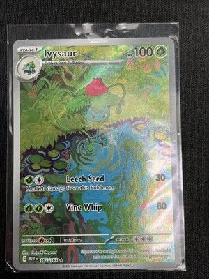 IVYSAUR 167/165 Pokemon Card 151 Illustration Rare