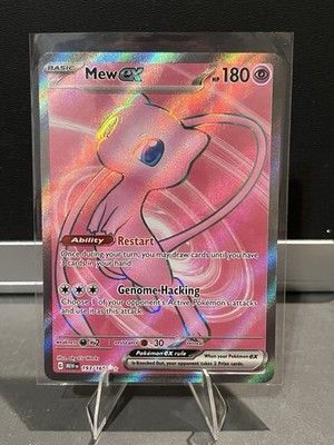 Pokemon Scarlet &amp; Violet 151 English Mew Ex Full Art 193/165 A, Near Mint/Mint