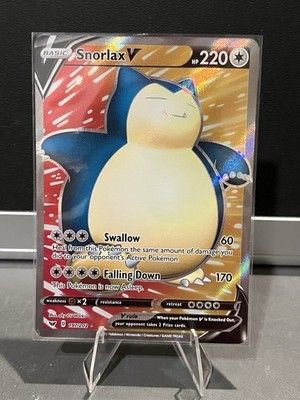 Snorlax V (Full Art) 197/202 Swsh01: Sword &amp; Shield Holo