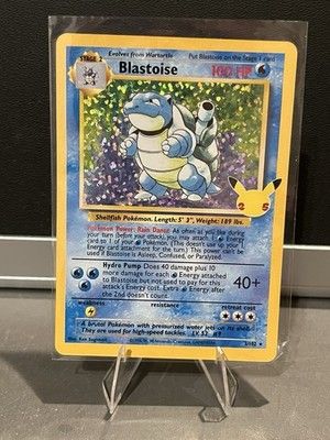 Pokemon TCG Blastoise 2/102 Celebrations: Classic Collection NM/M