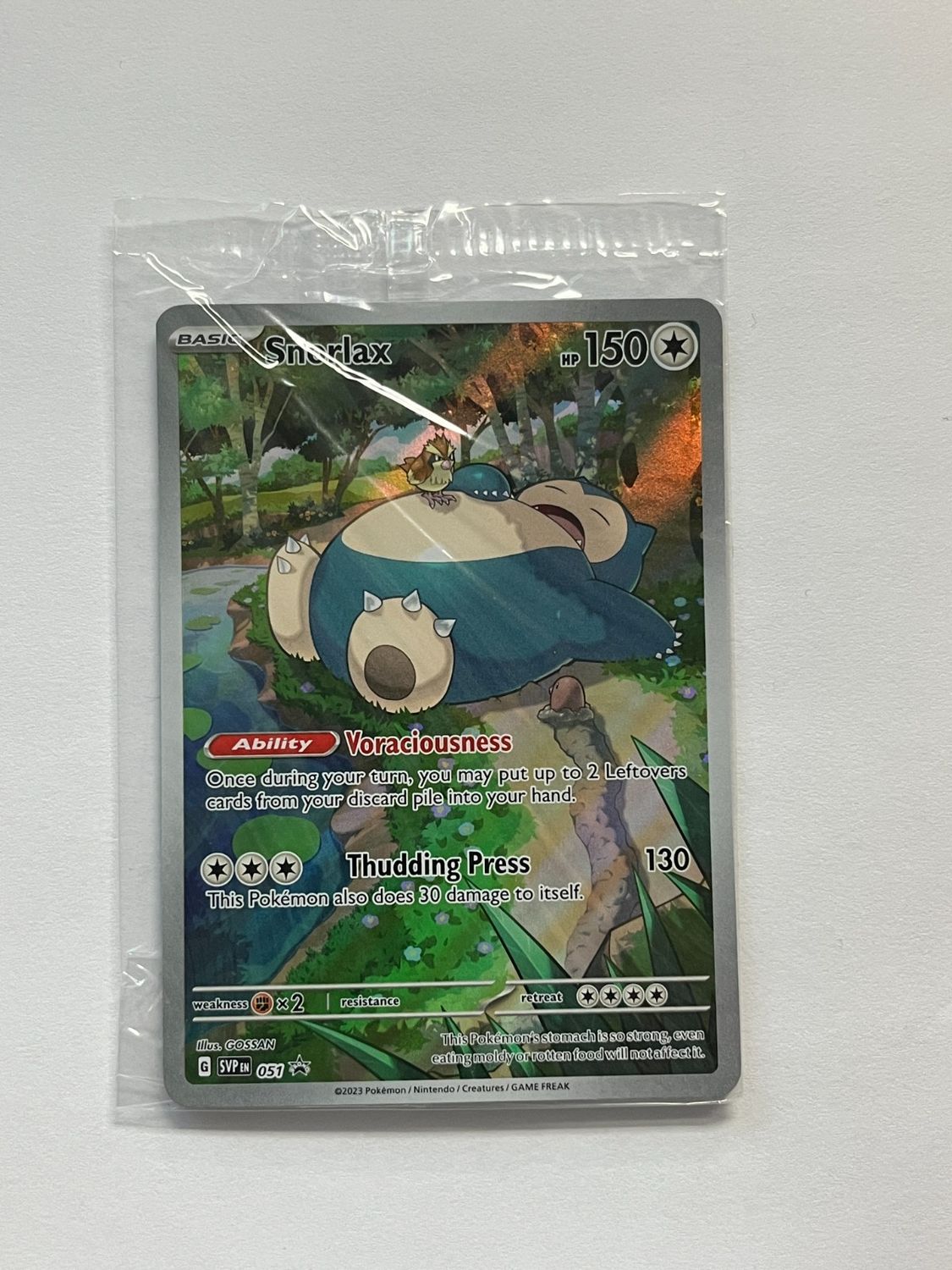 Snorlax - SVP 051-Black Star Promo SEALED - Pokemon Card TCG