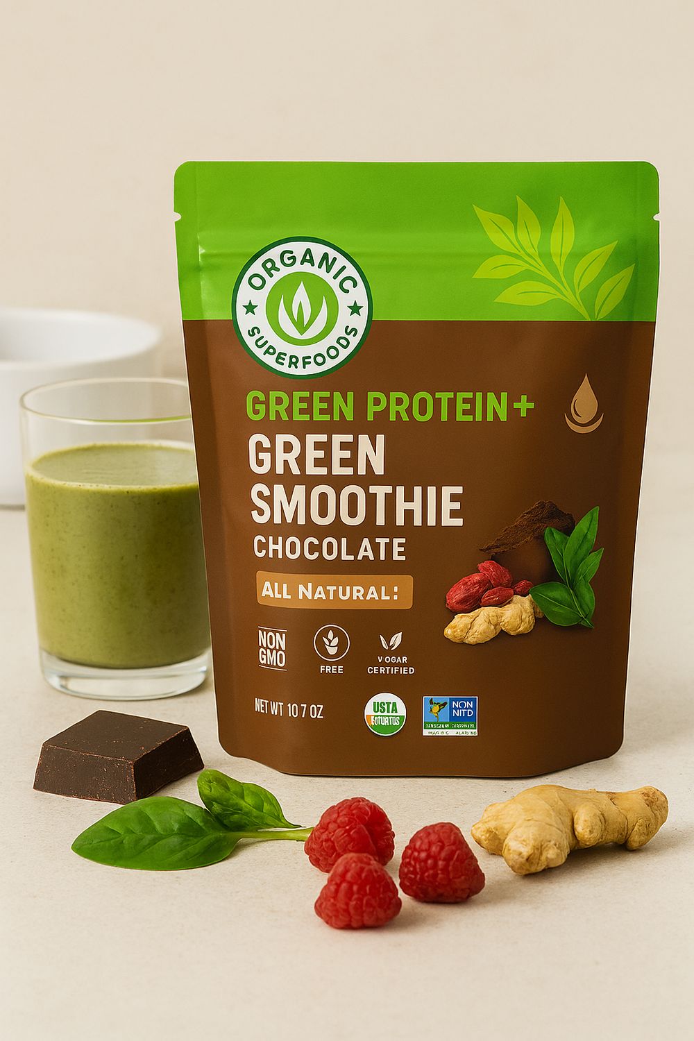 Organic Protein + Greens Smoothie