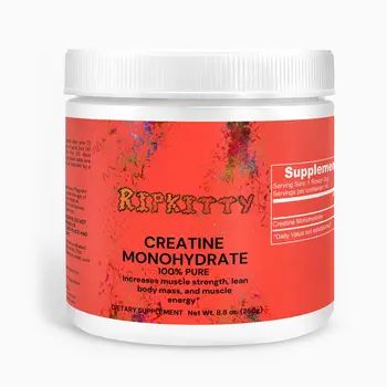 Creatine Monohydrate supplement container for workout and fitness support
