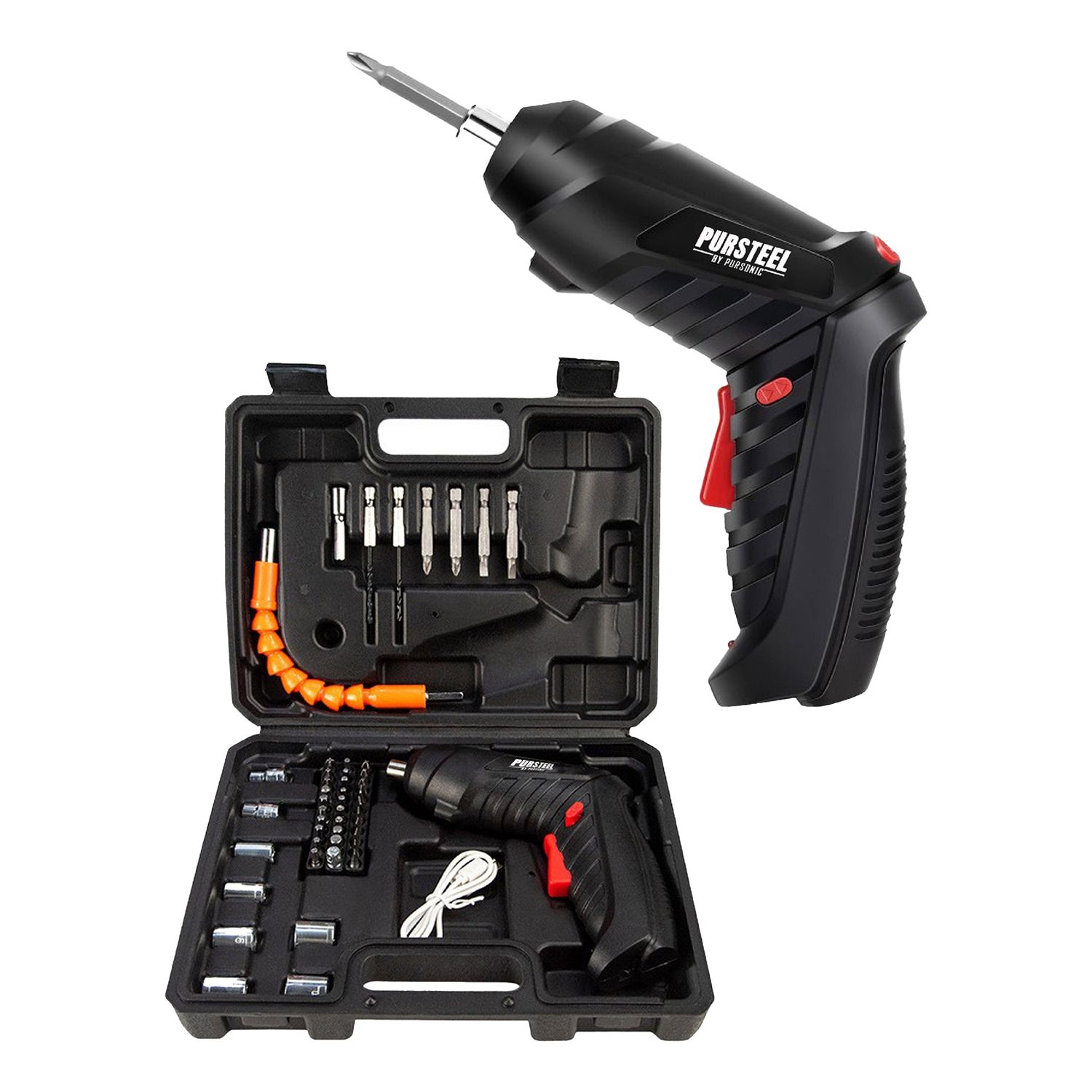 Rechargeable Electric Screwdriver – 47‑Piece DIY Tool Set