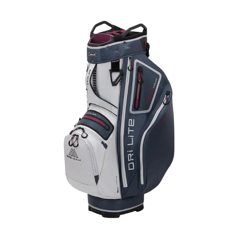 BIG MAX CART BAG DRI LITE TOUR - SILV/BLUEBERRY/MERLOT